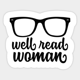 Well Read Woman Sticker